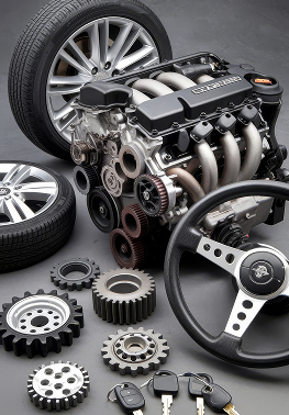 Automotive mechanic working on car engine